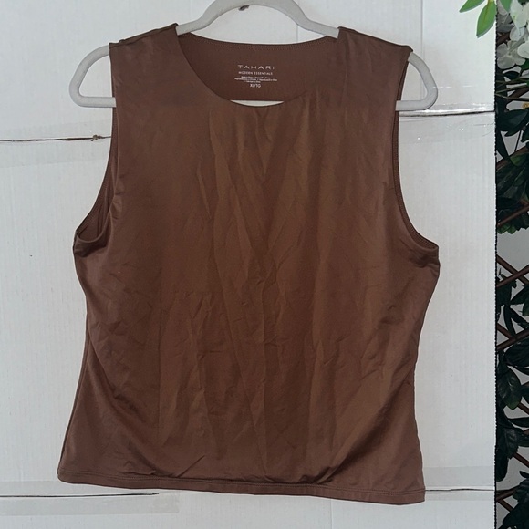 Tahari Tops - Tahari Chocolate Brown Tank Top